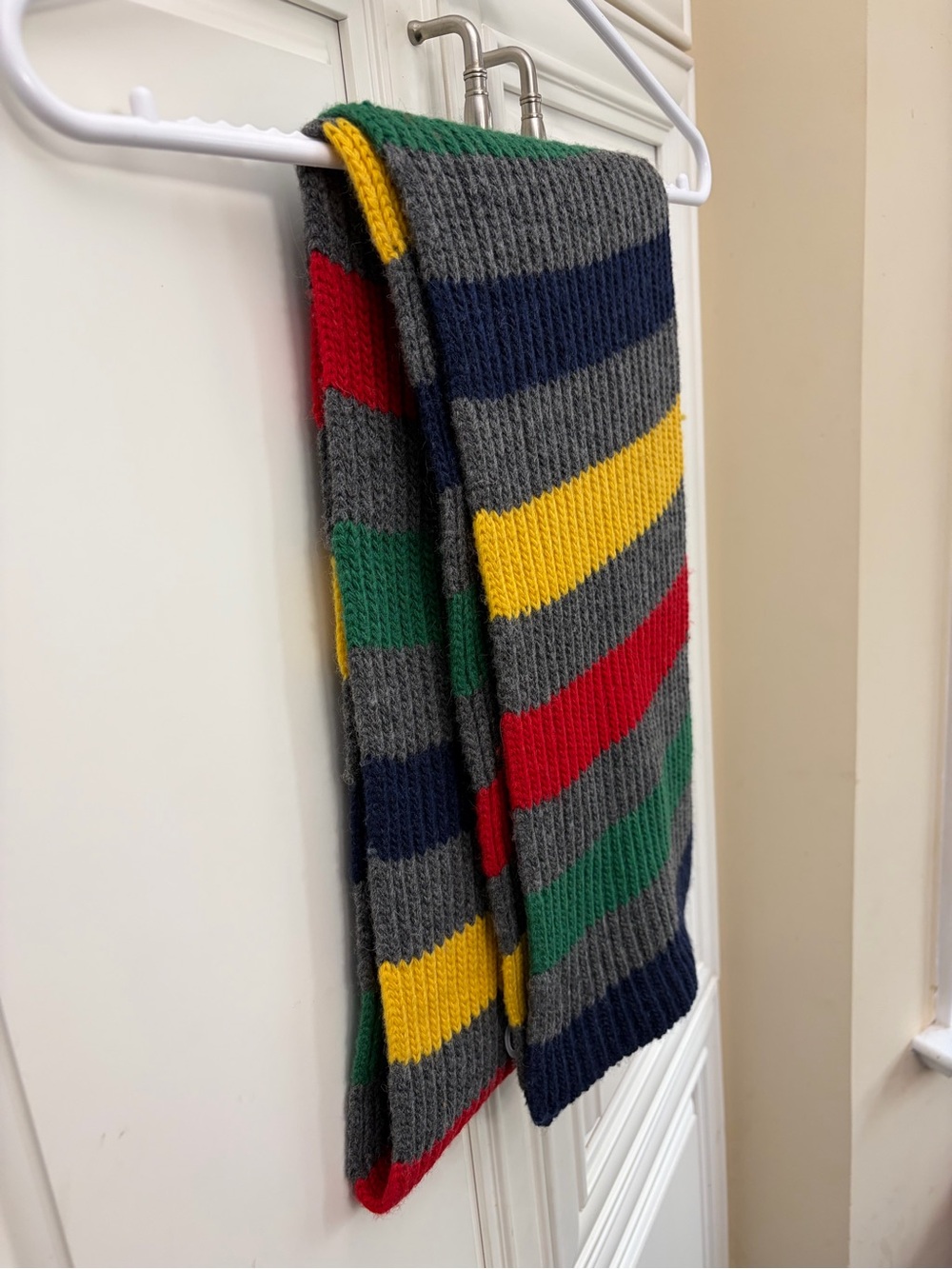 EUC (maybe new?) Hudson’s Bay multi-colour striped scarf